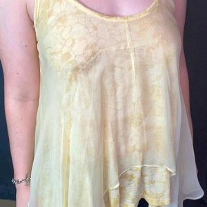 Testament Yellow Floral Top